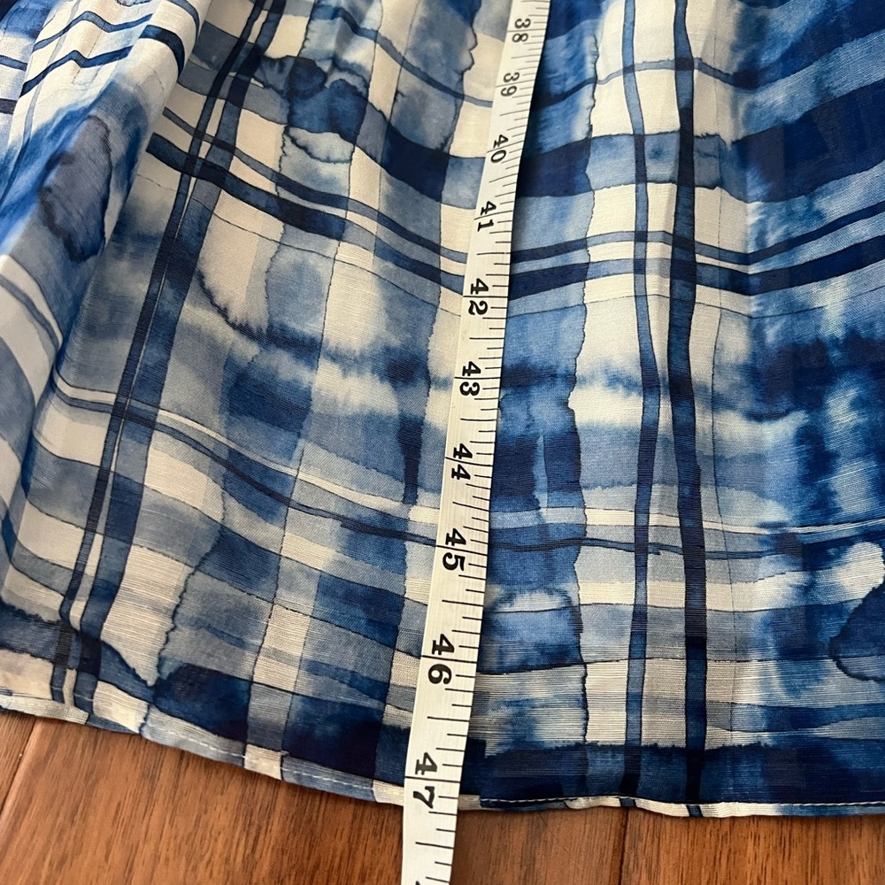 NWT Shoshanna Blue Watercolor Linen Dress - Picture 17 of 17